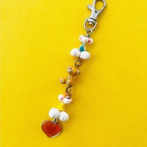 Vintage 80s HTF Diddl Keychain Bag Charm